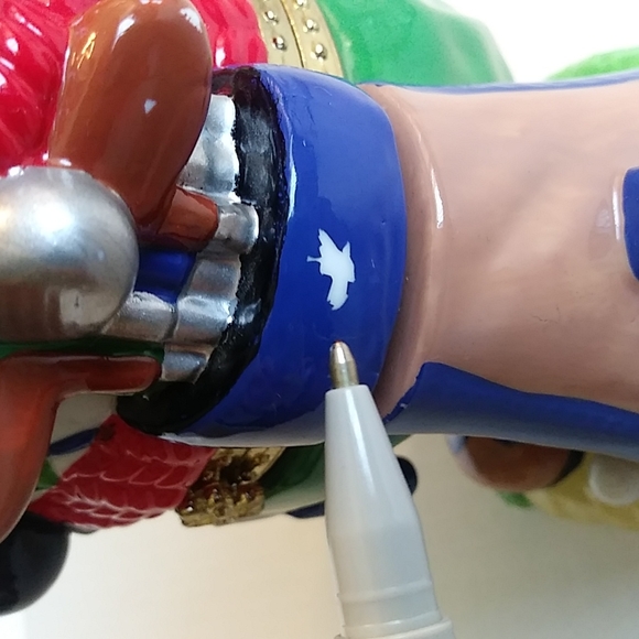 Santa Claus Christmas Trinket Box Golf Figurine Porcelain - Picture 11 of 16